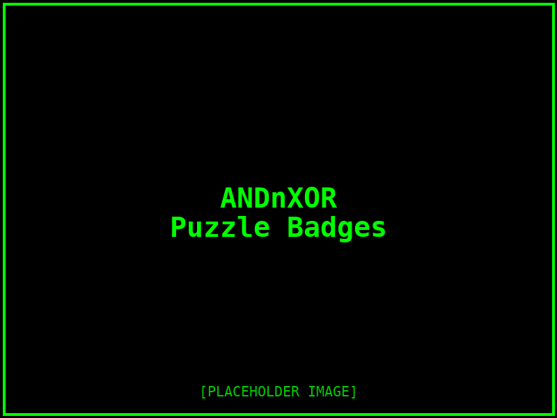 ANDnXOR badge gallery