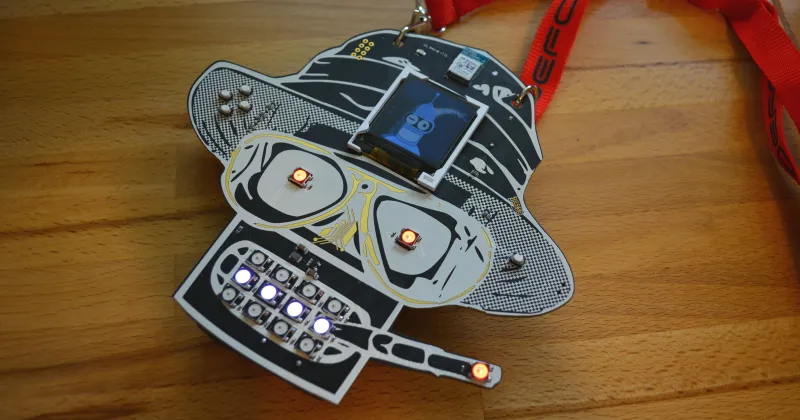 Artistic badge design