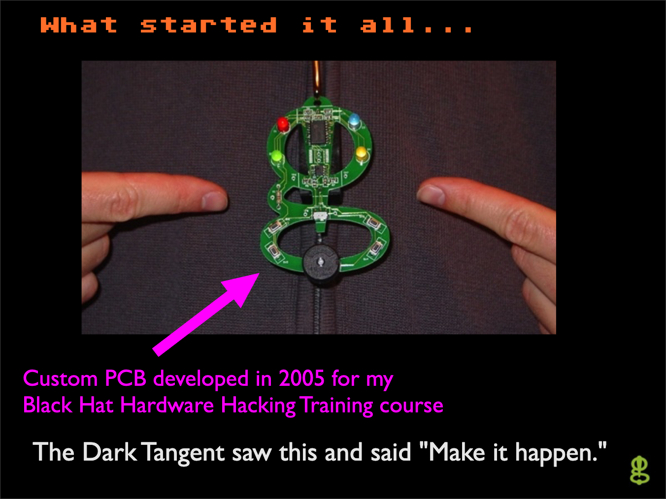 Joe Grand's first badge